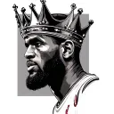 lebron james crown tattoo design idea