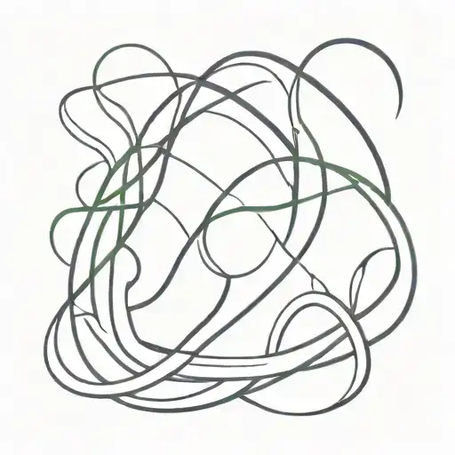 naga tattoo intertwining "Intent vs Impact" tattoo design idea