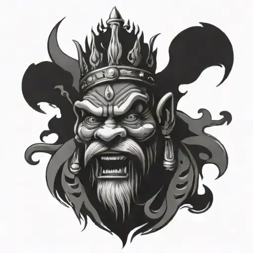 king GEEPEE tattoo design idea