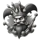 king GEEPEE tattoo design idea