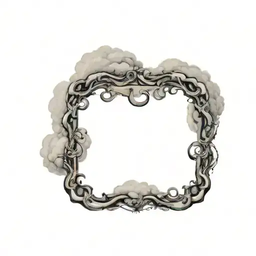 Coverup Clouds and Smoke tattoo design idea