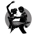 Couple Dancing tattoo design idea