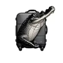 suitcase made of alligator  tattoo design idea