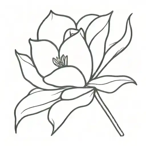 "1977" in a flower growing tattoo design idea