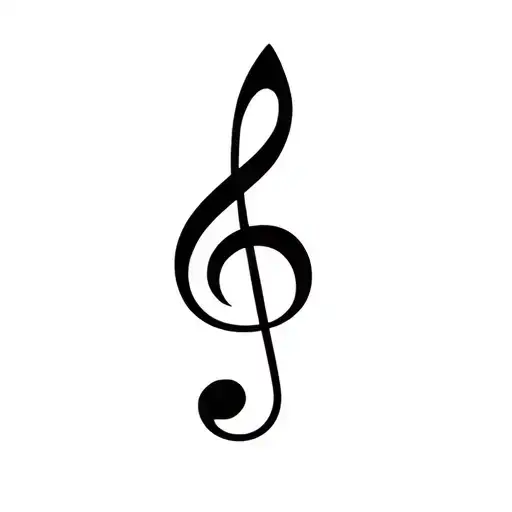 music note tattoo design idea