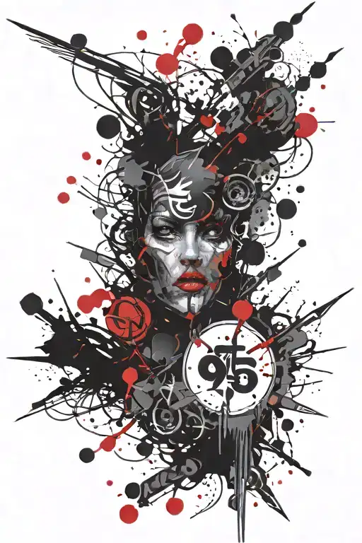 good vs evil tattoo design idea