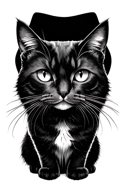 Schrodingers Cat tattoo design idea