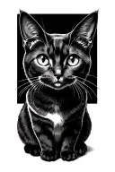 Schrodingers Cat tattoo design idea