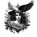 god first tattoo design idea