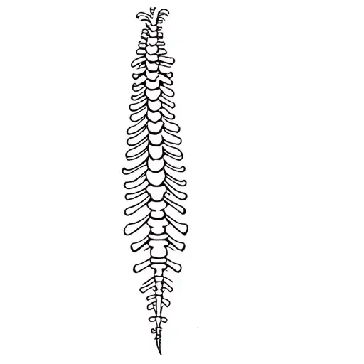 Spinal tattoo design idea
