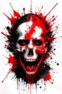 Nordic slaughter scene tattoo design idea