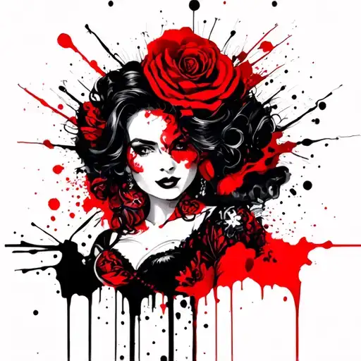 beauty and the beast sexy tattoo design idea