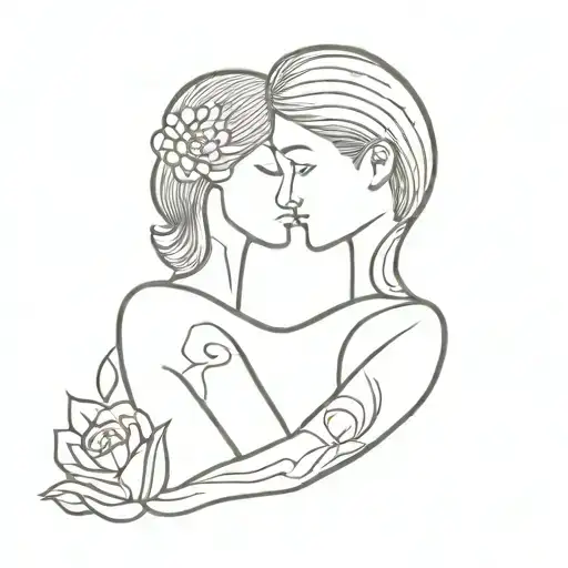 secret love tattoo design idea