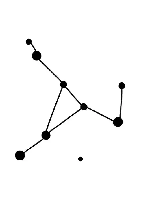 Dipper constellation with simple tattoo design idea