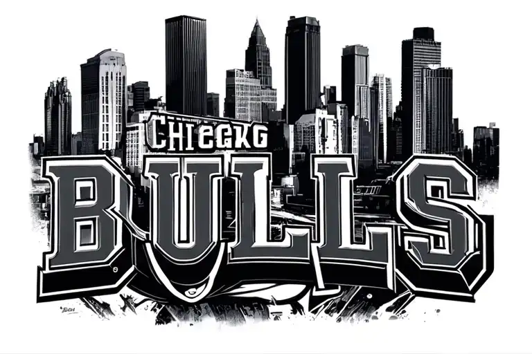 Chicago Bulls logo tattoo design idea