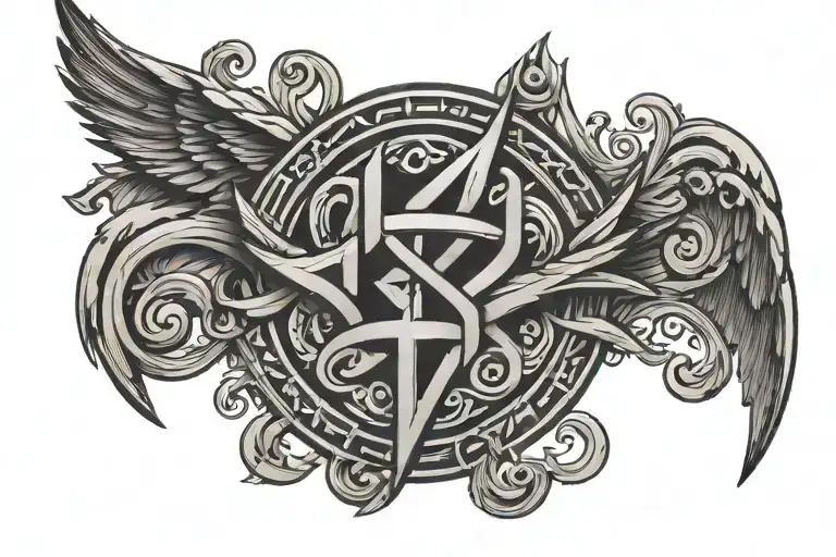 Ben Z Band logo tattoo design idea