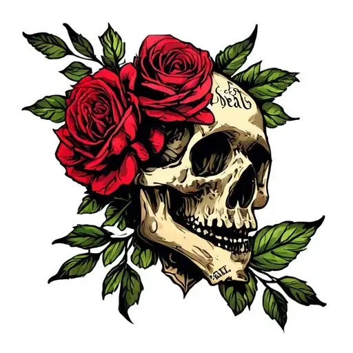 till death do us part tattoo design idea