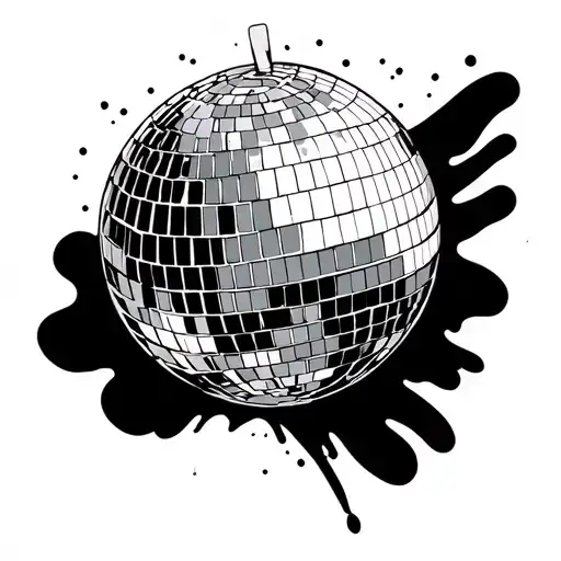 Disco Ball tattoo design idea