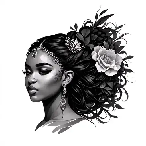 Oshun tattoo design idea