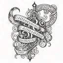 John 3:16 scripture intertwined tattoo design idea