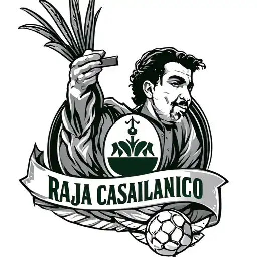 Raja Casablanca Fans tattoo design idea
