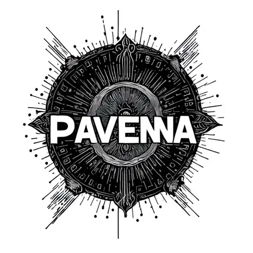 "Paveena" morse code glory tattoo design idea