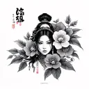 Korean tattoo design idea