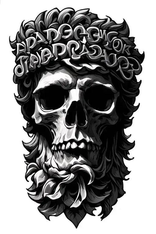 roman, latin quote tattoo design idea