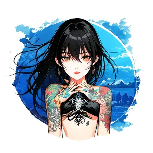 Korean tattoo design idea