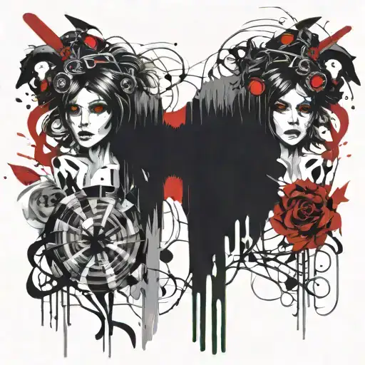 gemini and leo Zodiac sign love bond tattoo design idea