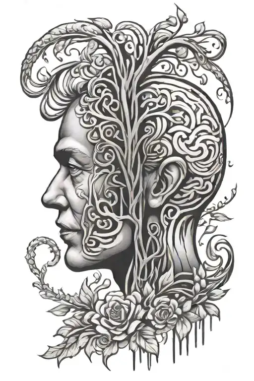 Alzheimer's awareness tattoo design idea