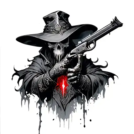 Bloodborne Hunter tattoo design idea