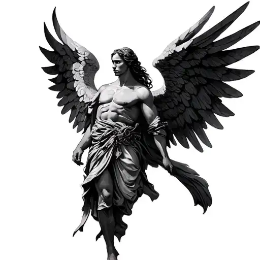 archangel uriel tattoo design idea