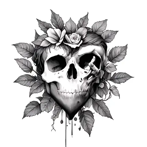 Death leaves a heartache no one can heal tattoo design idea