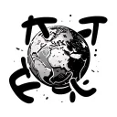 graffiti text Reese world above earth globe tattoo design idea