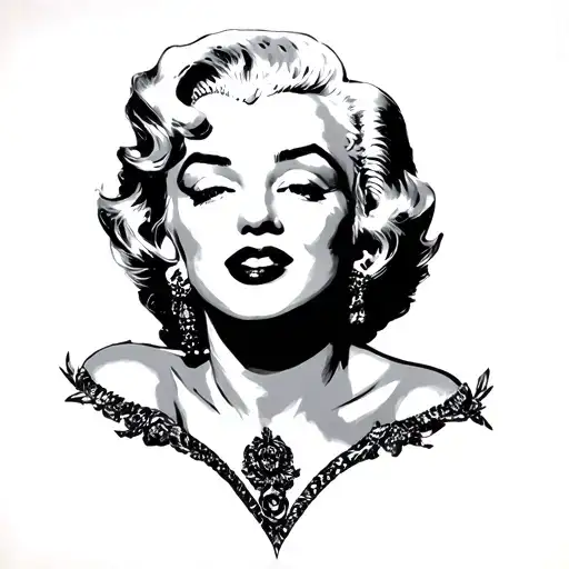 Marilyn Monroe tattoo design idea