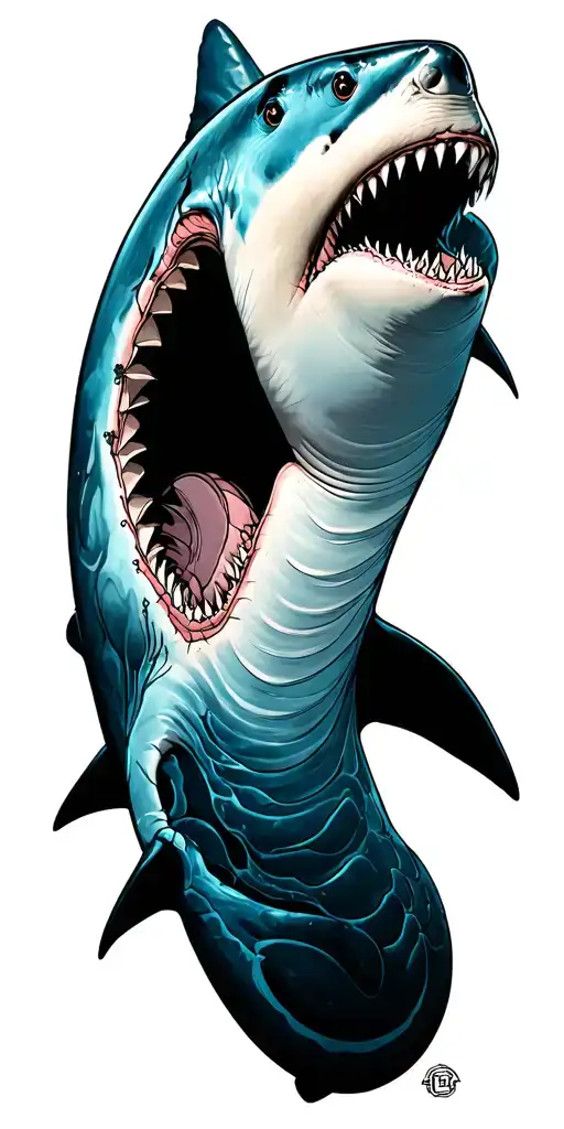 Shark tattoo design idea
