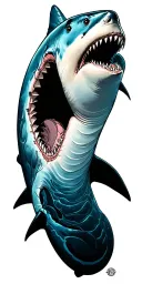 Shark tattoo design idea