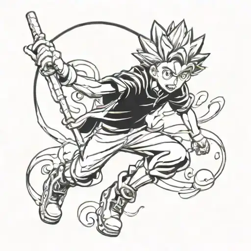 gon hunter x hunter tattoo design idea