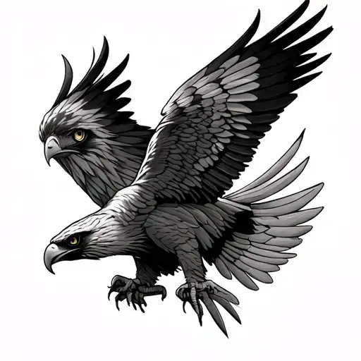 Hawk Wing tattoo design idea