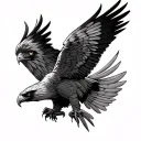 Hawk Wing tattoo design idea