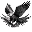 Hawk Wing tattoo design idea