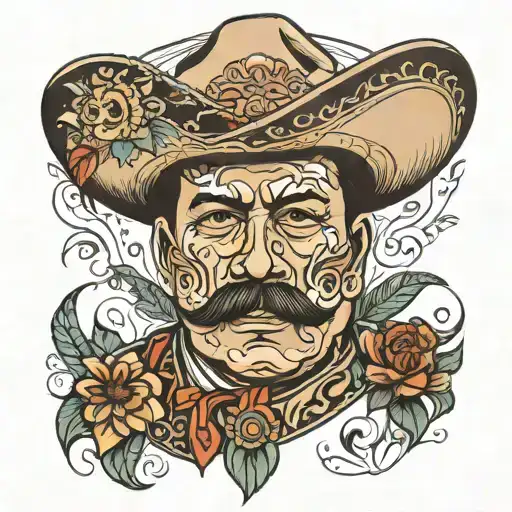 Pancho villa sentor tattoo design idea