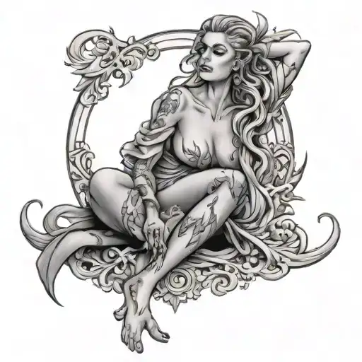 fear of judgment,  seeking sex, failing but trying to rise. tattoo design idea