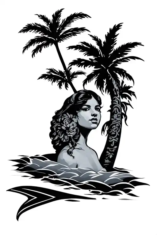Nicaragua and Miami tattoo design idea