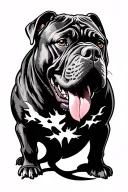 Cane Corso Mache Gueule Open tattoo design idea