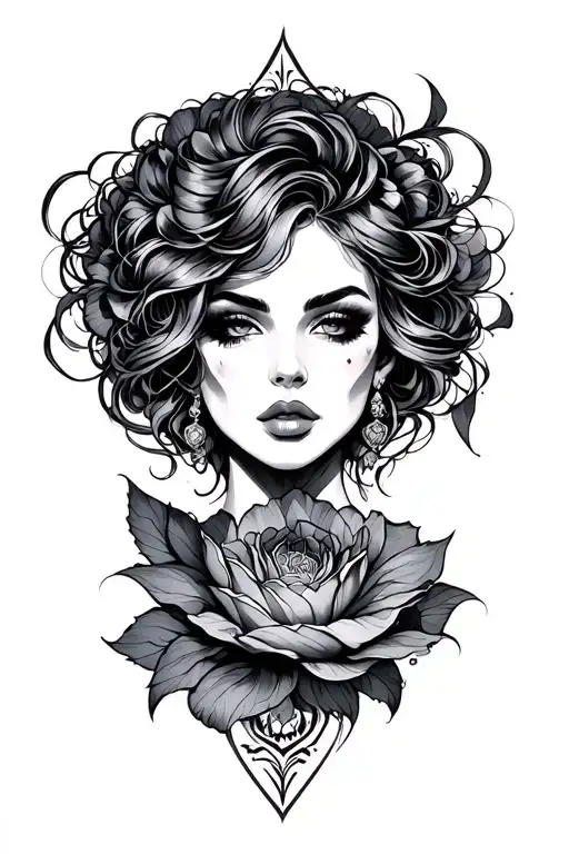 Femdom tattoo design idea