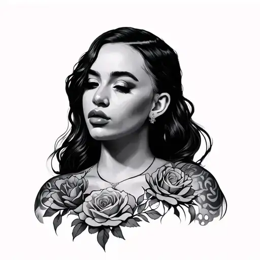 Mac miller divine feminine tattoo design idea
