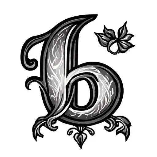 Kids Initials tattoo design idea