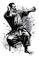 Moral code judo value tattoo design idea